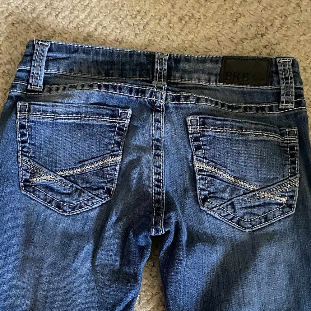 BKE Women's Dark Blue Boot Cut Jeans